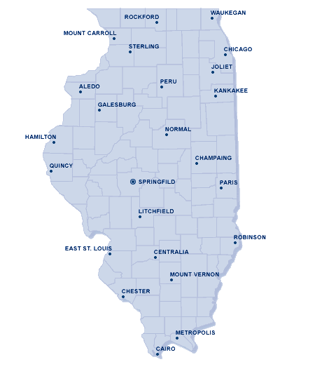 Illinois map