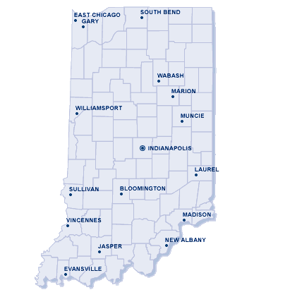 Indiana map