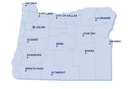Oregon map
